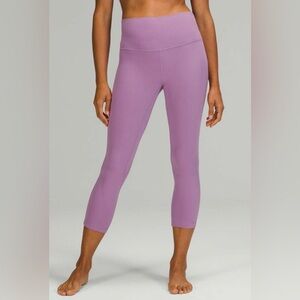 Lululemon Align High-Rise Crop 23" Wisteria Purple size 6